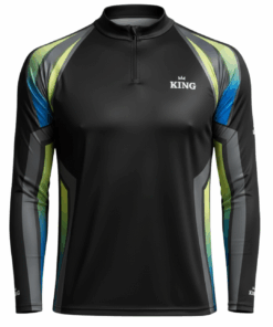 Camisa Esportiva Preta Proteção Solar DryFit King