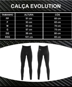 Alternative view of Calça de Ciclismo Masculina Evolution Preta Ciclopp