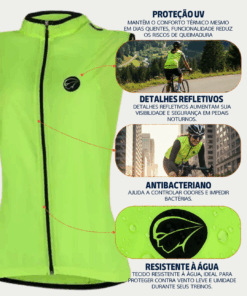 Alternative view of Colete Feminino de Ciclismo New One Impact Mauro Ribeiro