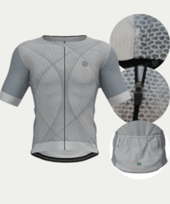 Camisa de Ciclismo Masculina Proper 2.0 Cinza Mauro Ribeiro