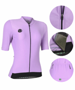 Camisa de Ciclismo Mauro Ribeiro Feminina Fiber Cor Lavanda
