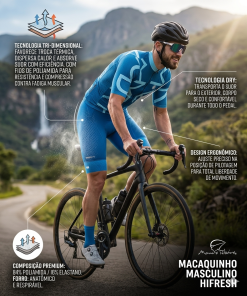 Alternative view of Bretelle de Ciclismo Masculino Hifresh Azul Mauro Ribeiro Sports