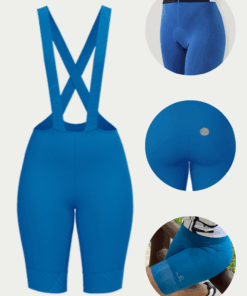 Bretelle de Ciclismo Feminino Hifresh Azul Mauro Ribeiro