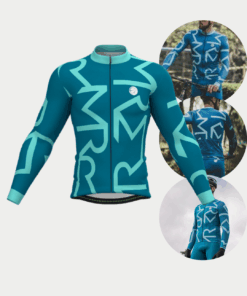 Alternative view of Camisa Ciclismo Mangas Longas Azul Identite Mauro Ribeiro