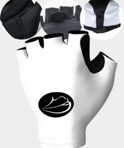 Luvas de Ciclismo Skin Branca Mauro Ribeiro Sports