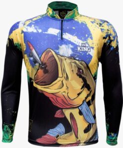 Camisa De Pesca Masculina Tucunaré Bandeira Do Brasil King