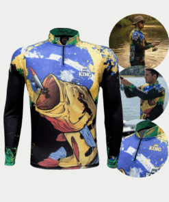 Camisa De Pesca Tucunaré Masculina Bandeira Do Brasil