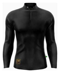 Camisa de Pesca Esportiva Com Proteção Solar Dry Fit Preta King