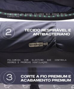 Alternative view of Camisa De Ciclismo Masculina Fiber 2.0 Blue Cosmic Mauro Ribeiro