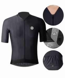 Camisa De Ciclismo Masculina Fiber 2.0 Preto Fosco
