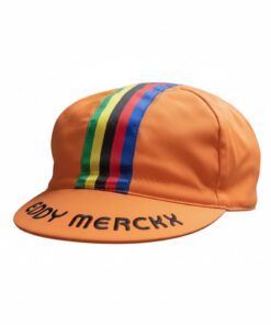 Boné De Ciclismo Unissex Laranja Eddy Merckk