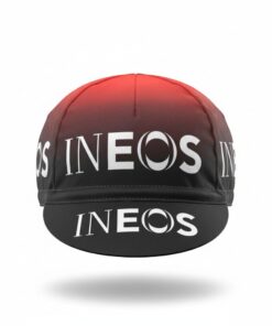 Boné De Ciclismo Unissex Vermelho Preto Ineos