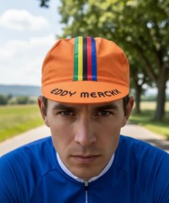 Alternative view of Boné De Ciclismo Unissex Laranja Eddy Merckk