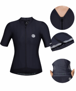 Camisa De Ciclismo Feminina Fiber 2.0 Preto Fosco