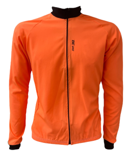 Jaqueta Ciclismo Corrida Corta Vento Laranja Neon Be Fast