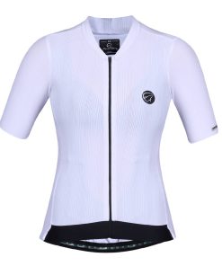 Camisa De Ciclismo Feminina Fiber 2.0 Branca Mauro Ribeiro