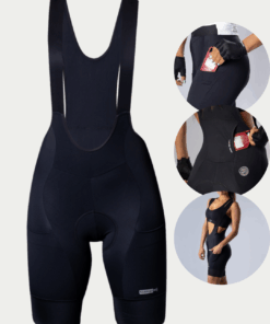Bretelle De Ciclismo Feminino Mauro Ribeiro Pocket Preto