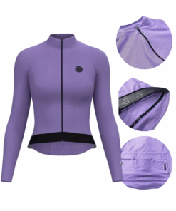 Camisa de Ciclismo Manga Longa Mauro Ribeiro Fiber Lavanda