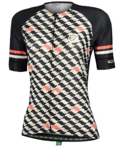 Camisa de Ciclismo Feminina Flow Preta Mauro Ribeiro Sports