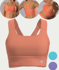 Alternative view of Top Feminino Nadador Trama Coral Marca Kalou