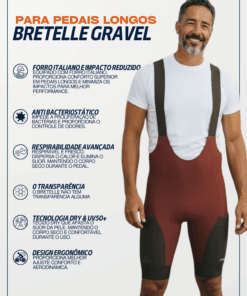 Alternative view of Bretelle Masculino Gravel Ocre Mauro Ribeiro Sports