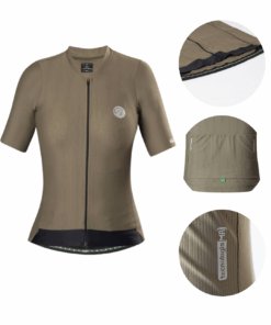 Camisa De Ciclismo Feminina Fiber 2.0 Verde Musgo