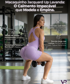 Alternative view of Macaquinho Jacquard Up Lavanda Movimento E Companhia