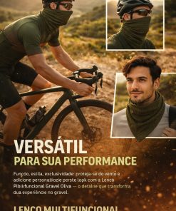 Alternative view of Lenço Multifuncional Gravel Oliva Mauro Ribeiro Sports