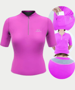 Camisa De Ciclismo Feminina Marcio May Light Plets/cinza