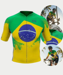Camisa De Ciclismo Bandeira Brasil Marcio May Sport
