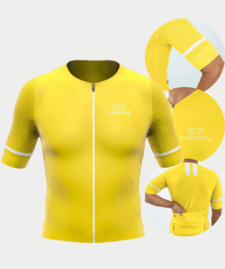 Camisa De Ciclismo Masculina Marcio May Pro Amarela