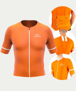 Camisa De Ciclismo Masculina Pro Laranja Marcio May Sports