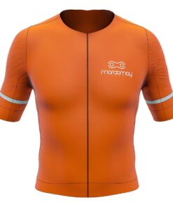 Camisa De Ciclismo Masculina Pro Laranja Marcio May Sports