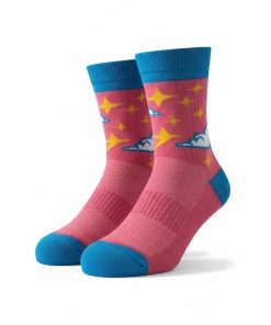 Meia de Ciclismo Infantil Rosa Tutti-Frutti Total Ert