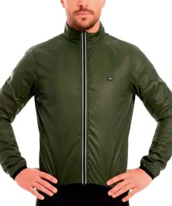 Jaqueta Corta Vento De Ciclismo Pro Verde Militar Márcio May