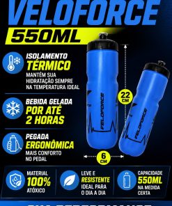 Alternative view of Garrafa de Hidratação Ciclismo Corrida Caramanhola Térmica 700ml Azul Veloforce