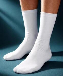 Alternative view of Meia Cano Alto Térmica Light Branca Jagar Modas