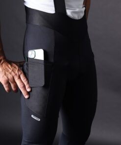 Alternative view of Calça Bretelle Masculina Ergo Verão Preta Mauro Ribeiro