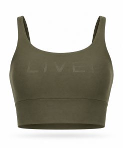 Top Esportivo Feminino LIVE Icon Olive LIVE