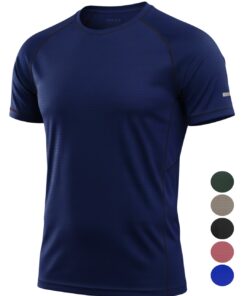 Camiseta Esportiva Masculina Treino e Corrida Azul Marinho