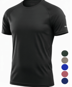 Camiseta Esportiva Masculina Treino e Corrida Preta
