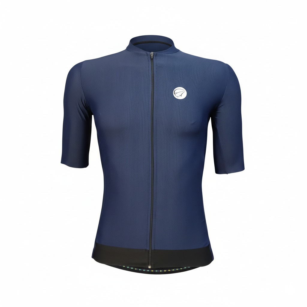 Camisa De Ciclismo Masculina Fiber 2.0 Azul Marinho Mauro Ribeiro