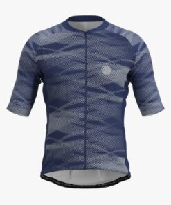 Camisa De Ciclismo Masc Manga Curta Intense Azul Mauro Ribeiro