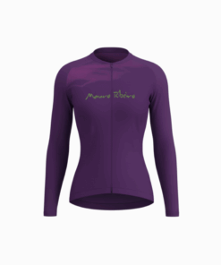 Camisa Ciclismo Feminina Manga Longa Intense Roxa Mauro Ribeiro