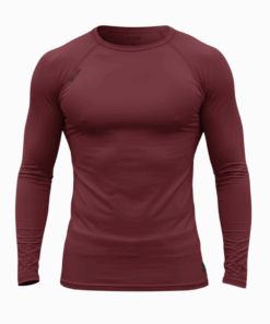 Camisa Com Proteção Solar Lisa Adulto Vinho Unissex Snugg