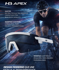 Alternative view of Óculos Esportivo Ciclismo De Sol HB Apex Pearled White Gray