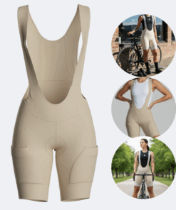 Alternative view of Bretelle De Ciclismo Feminino Pocket Bege Mauro Ribeiro