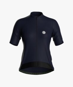 Camisa De Ciclismo Feminina Fiber 2.0 Azul Marinho Mauro Ribeiro