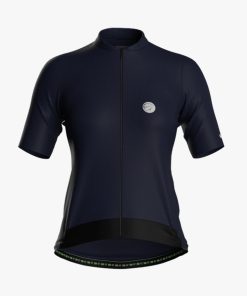 Camisa De Ciclismo Feminina Fiber 2.0 Azul Marinho Mauro Ribeiro