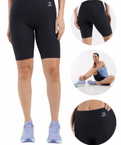 Alternative view of Bermuda Feminina Preto Zero Transparência Aeroginga